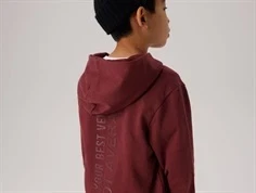 Name It new maroon sweatshirt med hætte og tekst print